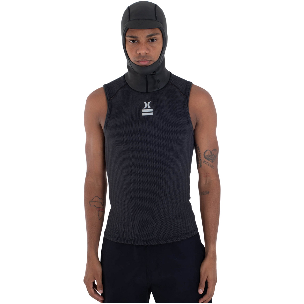 2025 Hurley Colete Com Capuz Térmico Para Homem Plus 1.5mm MSJ0011129 - Black